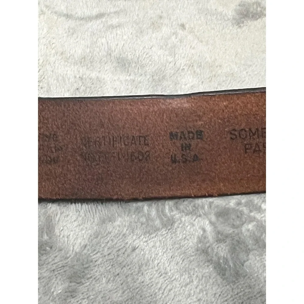 Vintage Somes Uniform Leather Duty Belt USA Black Police Security 45